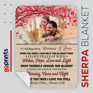 Personalized Husband & Wife Blanket – Where Love Lives Forever - 89Prints