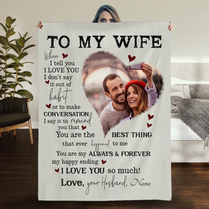 Personalized Wife Blanket – The Final Piece That Completes My Heart - 89Prints