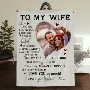 Personalized Wife Blanket – The Final Piece That Completes My Heart - 89Prints