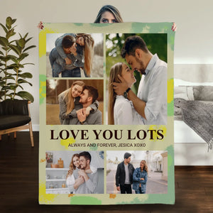 Personalized Husband & Wife Blanket – Love You Lots, Forever and Always - 89Prints