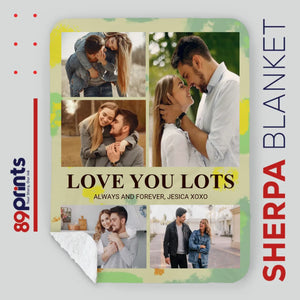 Personalized Husband & Wife Blanket – Love You Lots, Forever and Always - 89Prints