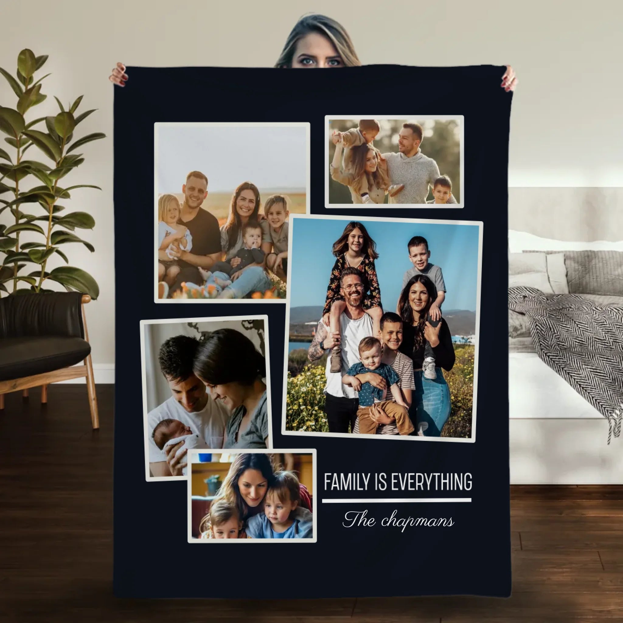 Personalized Husband and Wife Blanket – Family Is Everything - 89Prints