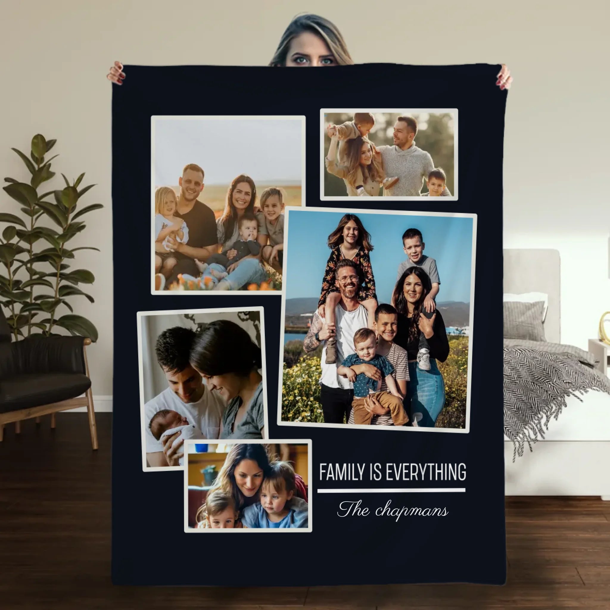 Personalized Husband and Wife Blanket – Family Is Everything - 89Prints