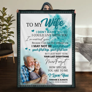 To My Wife – Custom Blanket with Your Name & Loving Message - 89Prints