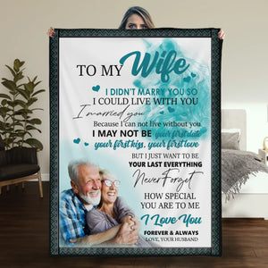 To My Wife – Custom Blanket with Your Name & Loving Message - 89Prints
