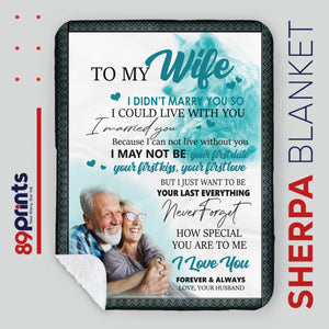 To My Wife – Custom Blanket with Your Name & Loving Message - 89Prints