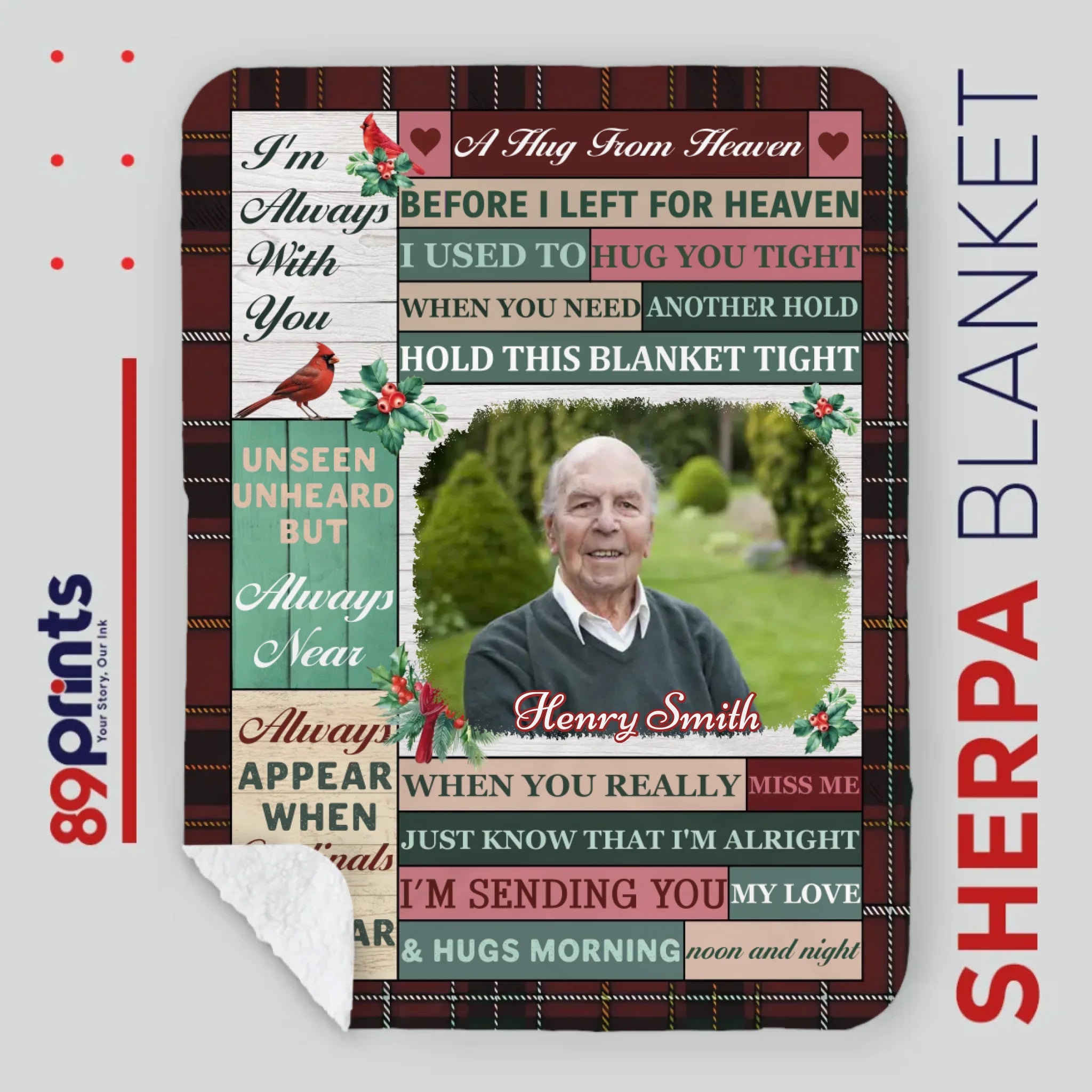 Custom Memory Blanket – Always With You, Forever in My Heart - 89Prints