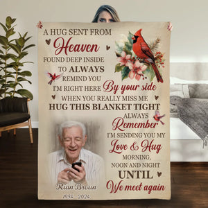 Personalized Memorial Blanket with Name and Photo – Custom Tribute Gift - 89Prints