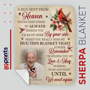 Personalized Memorial Blanket with Name and Photo – Custom Tribute Gift - 89Prints