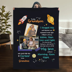 Personalized Blanket for Grandson – To My Grandson, You Are Loved Always - 89Prints