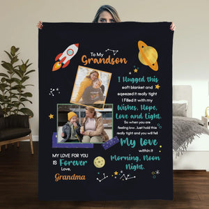 Personalized Blanket for Grandson – To My Grandson, You Are Loved Always - 89Prints