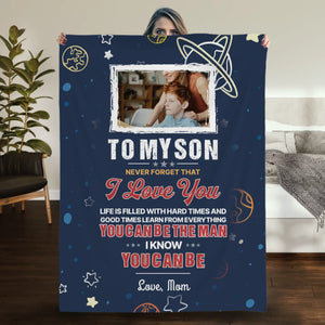 Personalized Blanket for Son – Carry My Love Wherever You Go - 89Prints