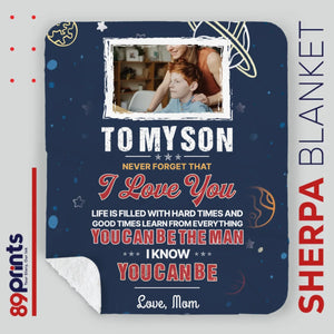 Personalized Blanket for Son – Carry My Love Wherever You Go - 89Prints