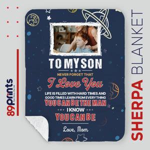 Personalized Blanket for Son – Carry My Love Wherever You Go - 89Prints