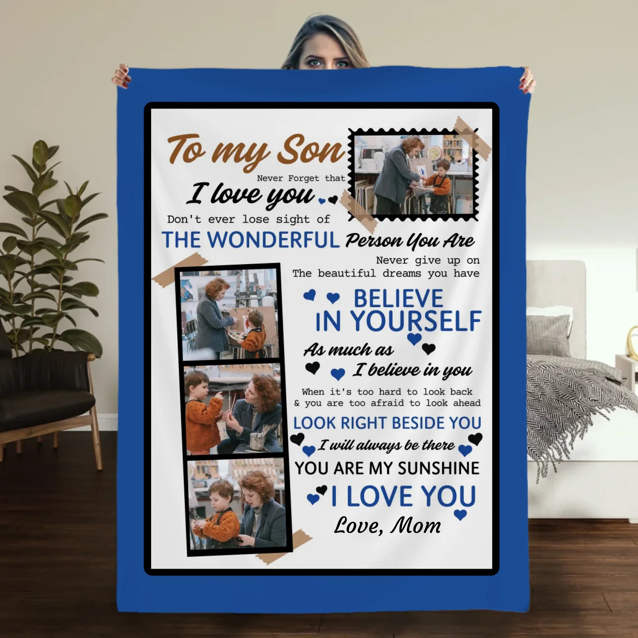 Personalized To My Son Blanket – More Than Just Warmth - 89Prints