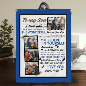 Personalized To My Son Blanket – More Than Just Warmth - 89Prints