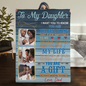 Personalized Blanket – To My Daughter, You Are My Sunshine - 89Prints