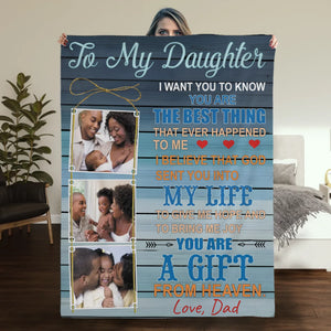 Personalized Blanket – To My Daughter, You Are My Sunshine - 89Prints