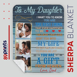 Personalized Blanket – To My Daughter, You Are My Sunshine - 89Prints