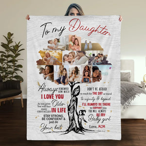 Personalized Blanket – A Loving Message from Mom to Daughter - 89Prints
