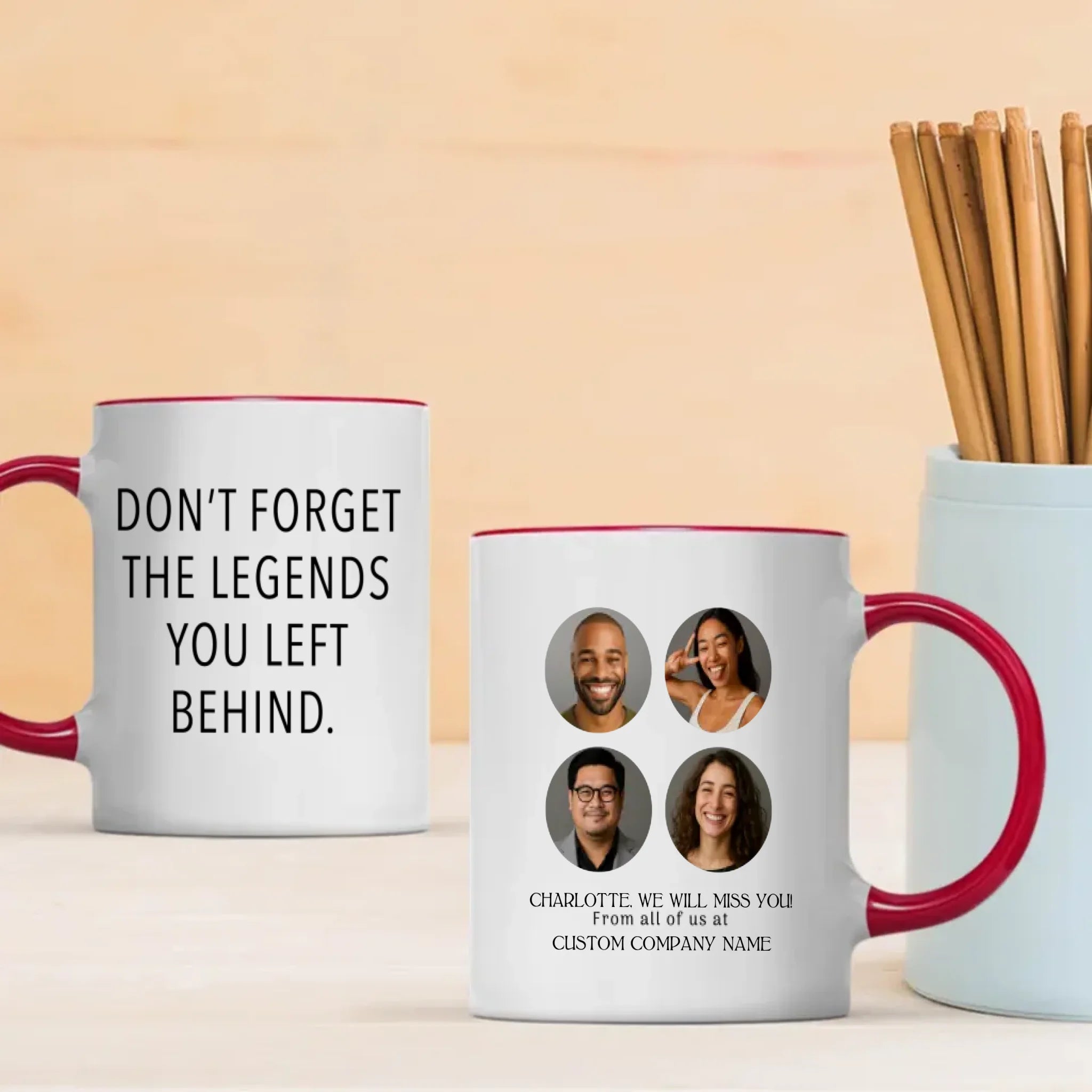 Don’t Forget the Legends You Left Behind – Personalized Retirement Mug & Gift – 89Prints