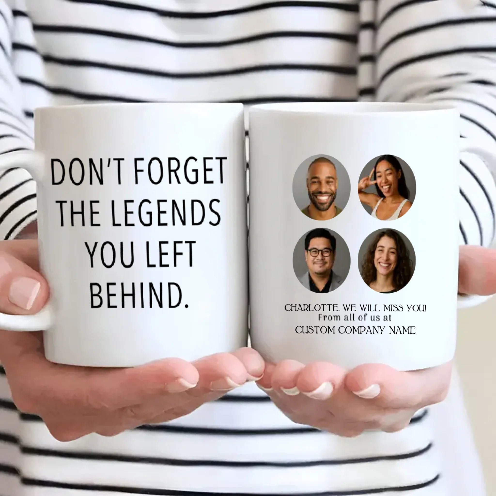 Don’t Forget the Legends You Left Behind – Personalized Retirement Mug & Gift – 89Prints