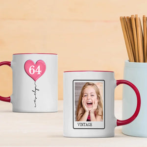 Personalized 64th Birthday Mug – Custom Photo Gift for 64 Year Old Mom or Dad – 89Prints