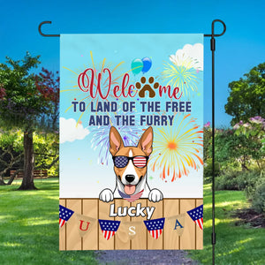 Welcome to the Land of the Free and the Furry – Custom Dog Flag by 89Prints