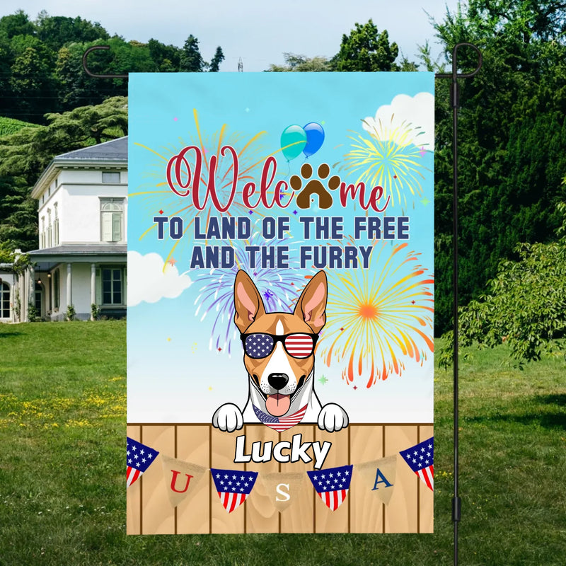 Welcome to the Land of the Free and the Furry – Custom Dog Flag by 89Prints