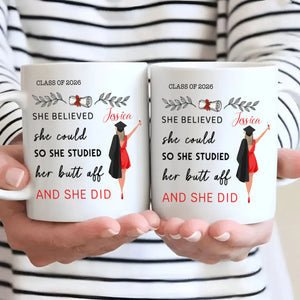 Custom Graduation Mug – Personalized Gift with Words of Pride & Success | 89Prints
