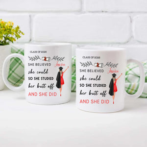 Custom Graduation Mug – Personalized Gift with Words of Pride & Success | 89Prints