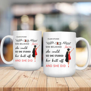 Custom Graduation Mug – Personalized Gift with Words of Pride & Success | 89Prints