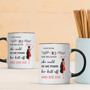 Custom Graduation Mug – Personalized Gift with Words of Pride & Success | 89Prints