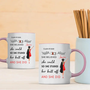 Custom Graduation Mug – Personalized Gift with Words of Pride & Success | 89Prints