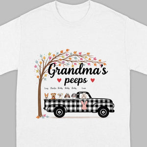 Personalized “Grandma’s Peeps” T-Shirt – A Meaningful Gift for Dog-Loving Grandmas - 89Prints