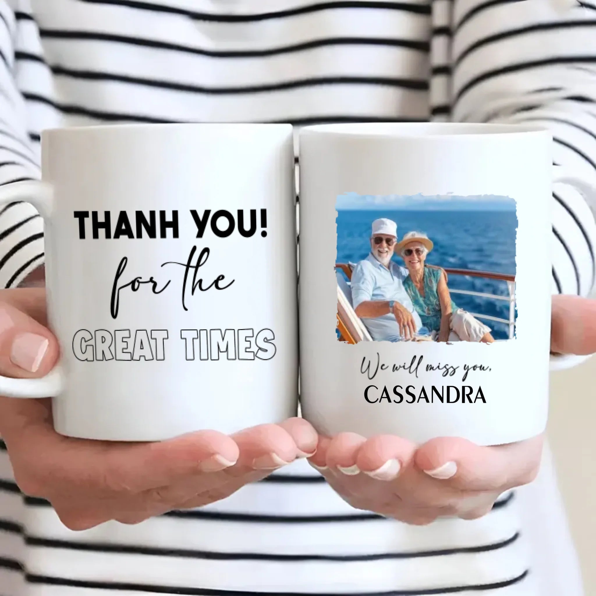 Retirement Mug Gift “Thank You for the Great Time” Wishing Happiness and Joy - 89Prints