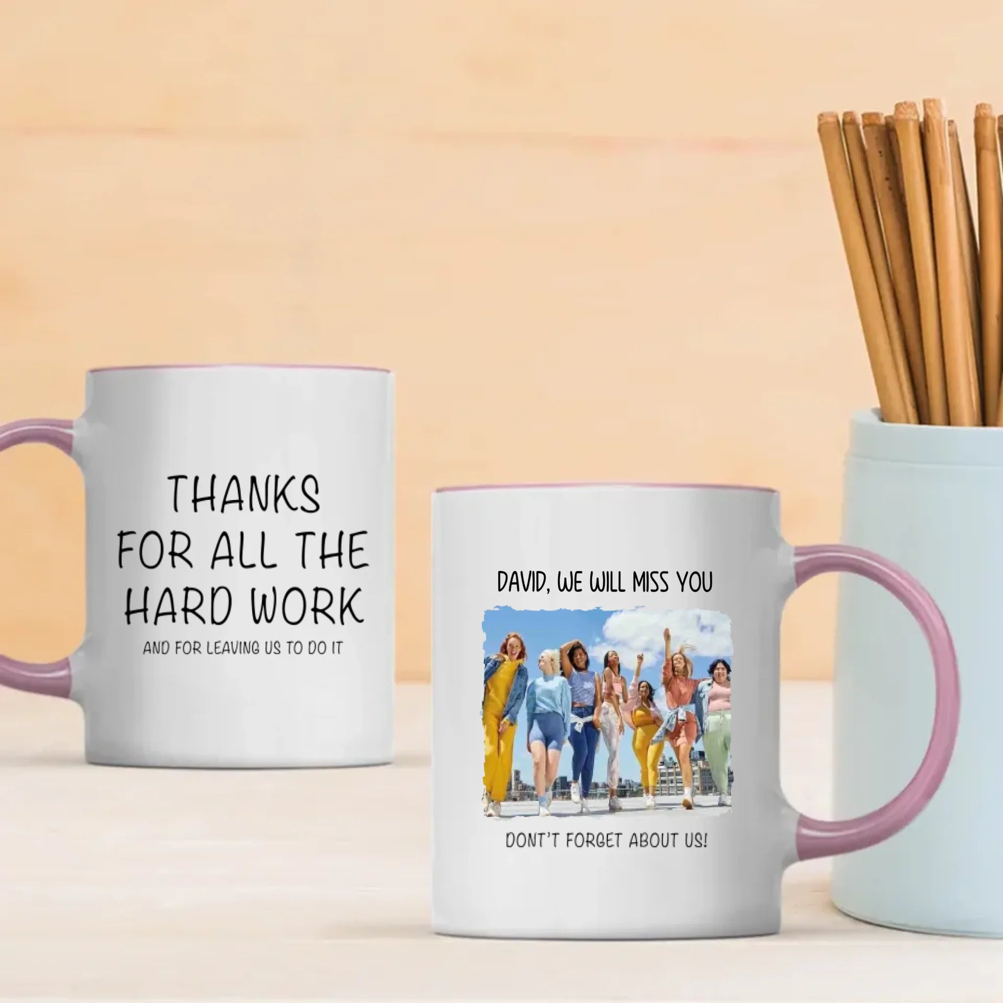 Personalized Retirement Mug Gift – “Thank You for All the Hard Work” Custom Design Mug – 89Prints