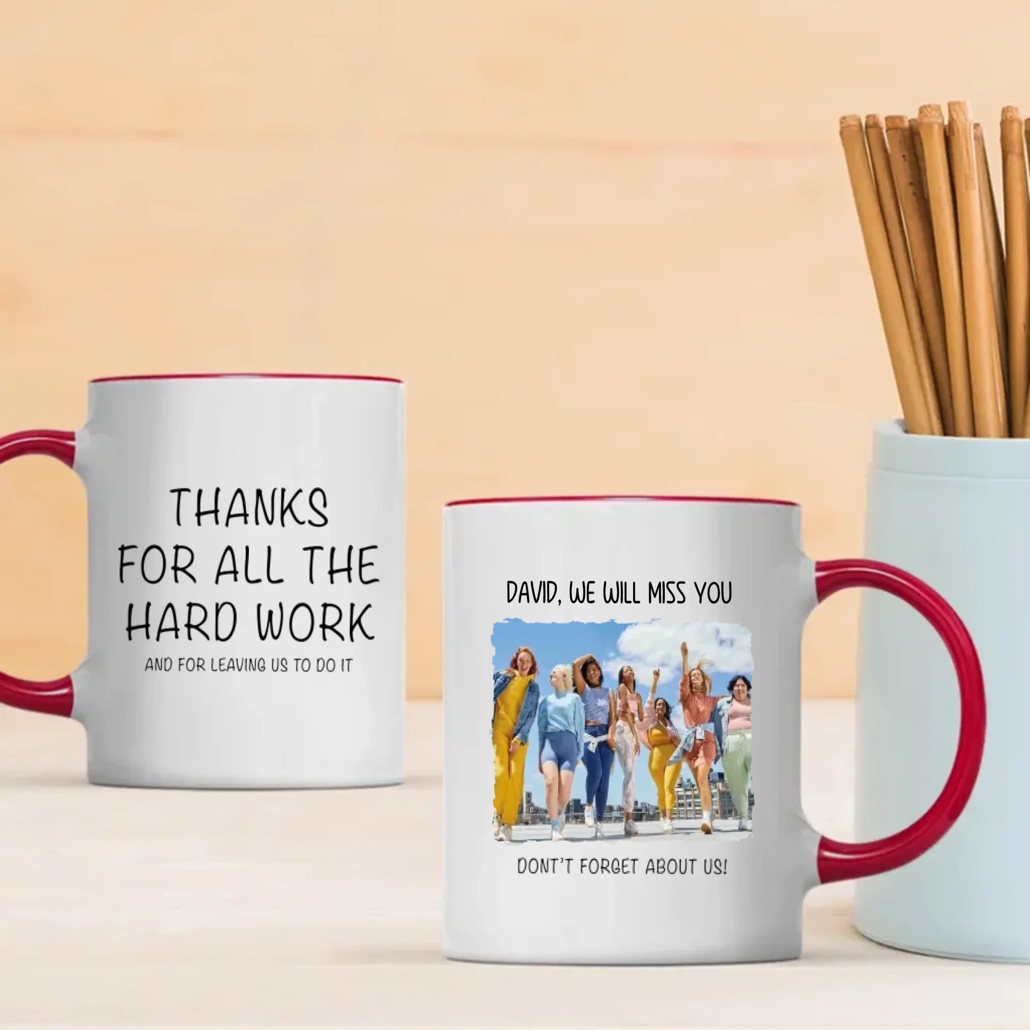 Personalized Retirement Mug Gift – “Thank You for All the Hard Work” Custom Design Mug – 89Prints