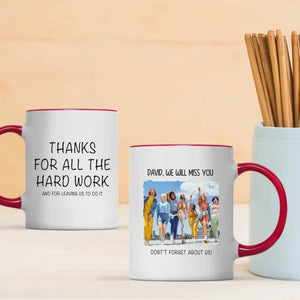 Personalized Retirement Mug Gift – “Thank You for All the Hard Work” Custom Design Mug – 89Prints