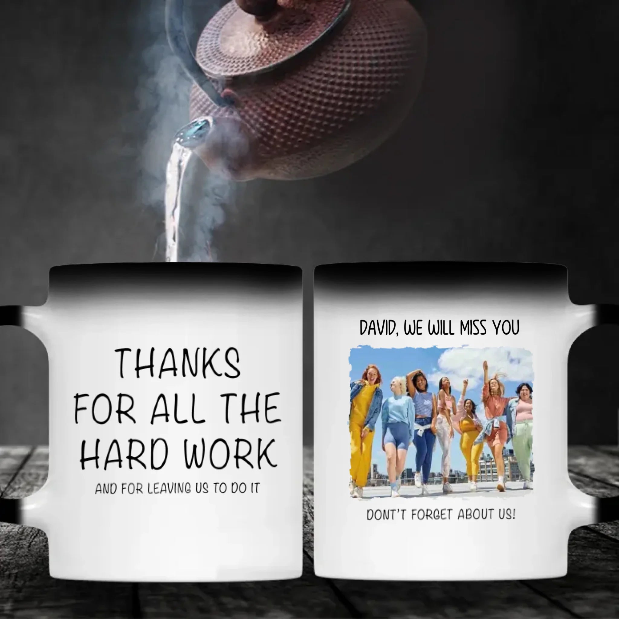 Personalized Retirement Mug Gift – “Thank You for All the Hard Work” Custom Design Mug – 89Prints