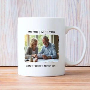 Personalized Retirement Mug Gift – “We Will Miss You” Custom Name & Photo Mug – 89Prints