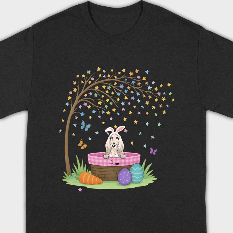 Dog Lover Easter Tee – A Whimsical Puppy Scene Full of Spring Magic - 89Prints