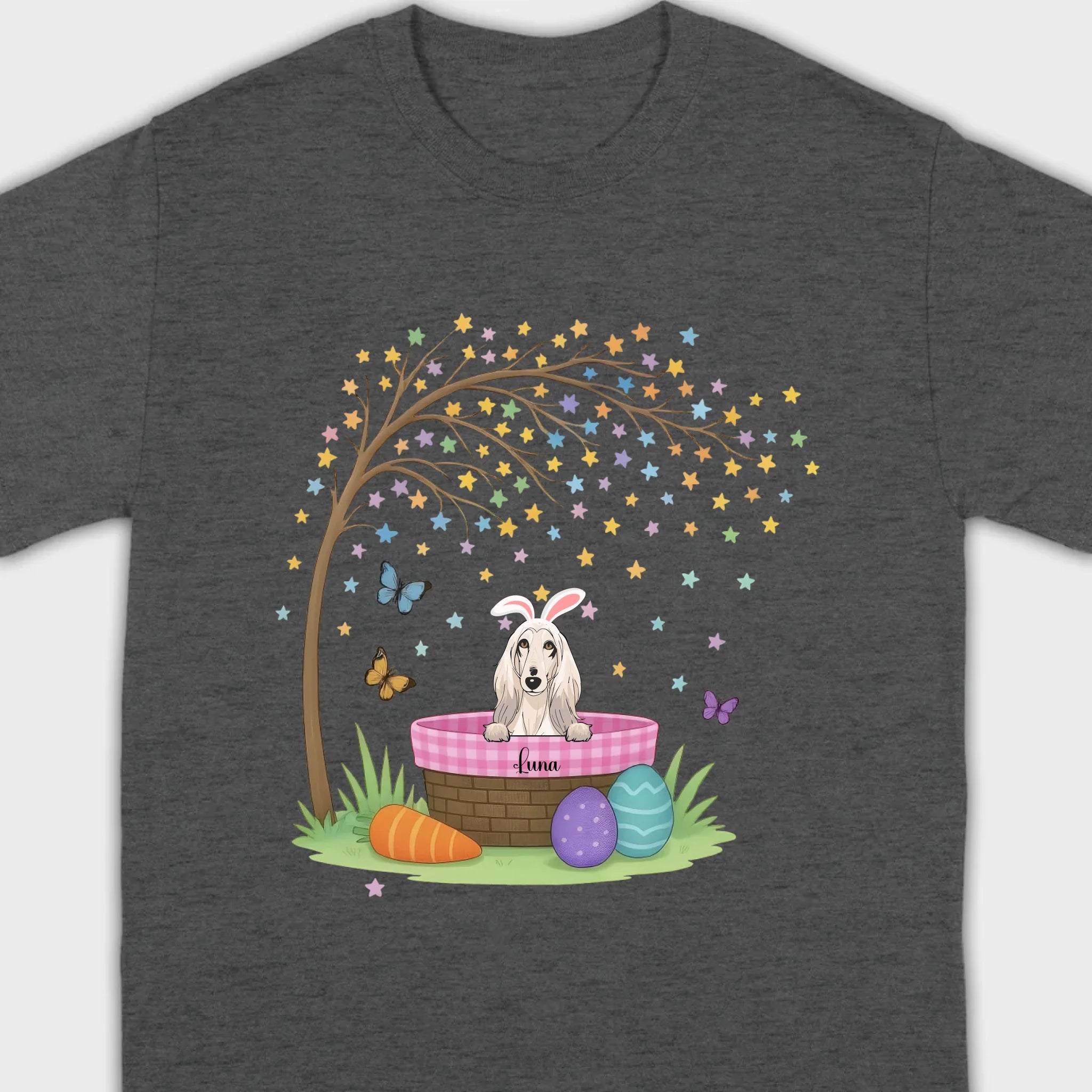 Dog Lover Easter Tee – A Whimsical Puppy Scene Full of Spring Magic - 89Prints