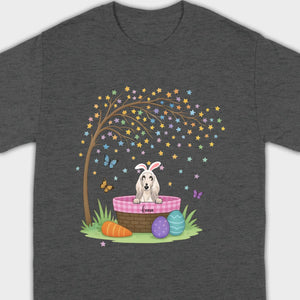 Dog Lover Easter Tee – A Whimsical Puppy Scene Full of Spring Magic - 89Prints