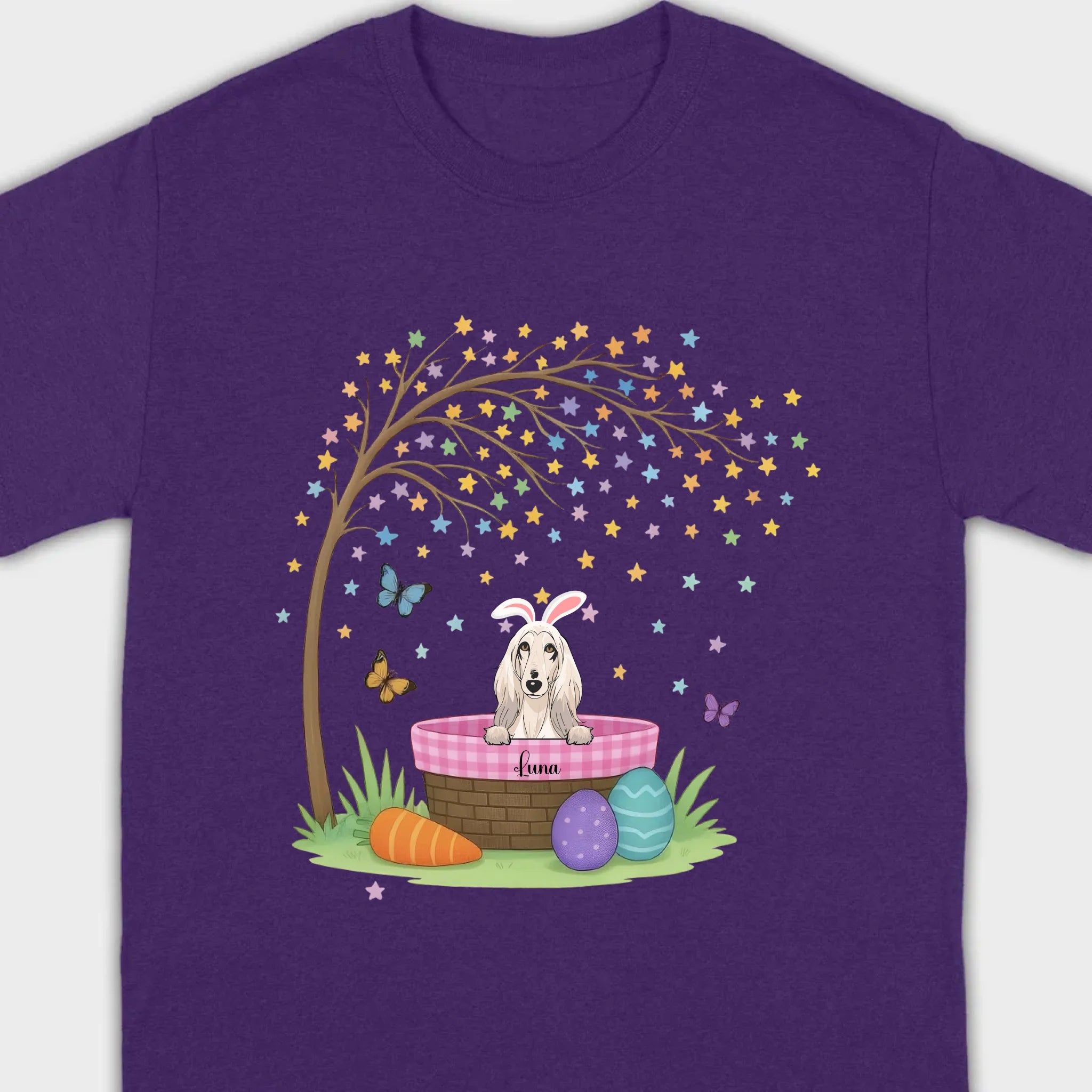 Dog Lover Easter Tee – A Whimsical Puppy Scene Full of Spring Magic - 89Prints