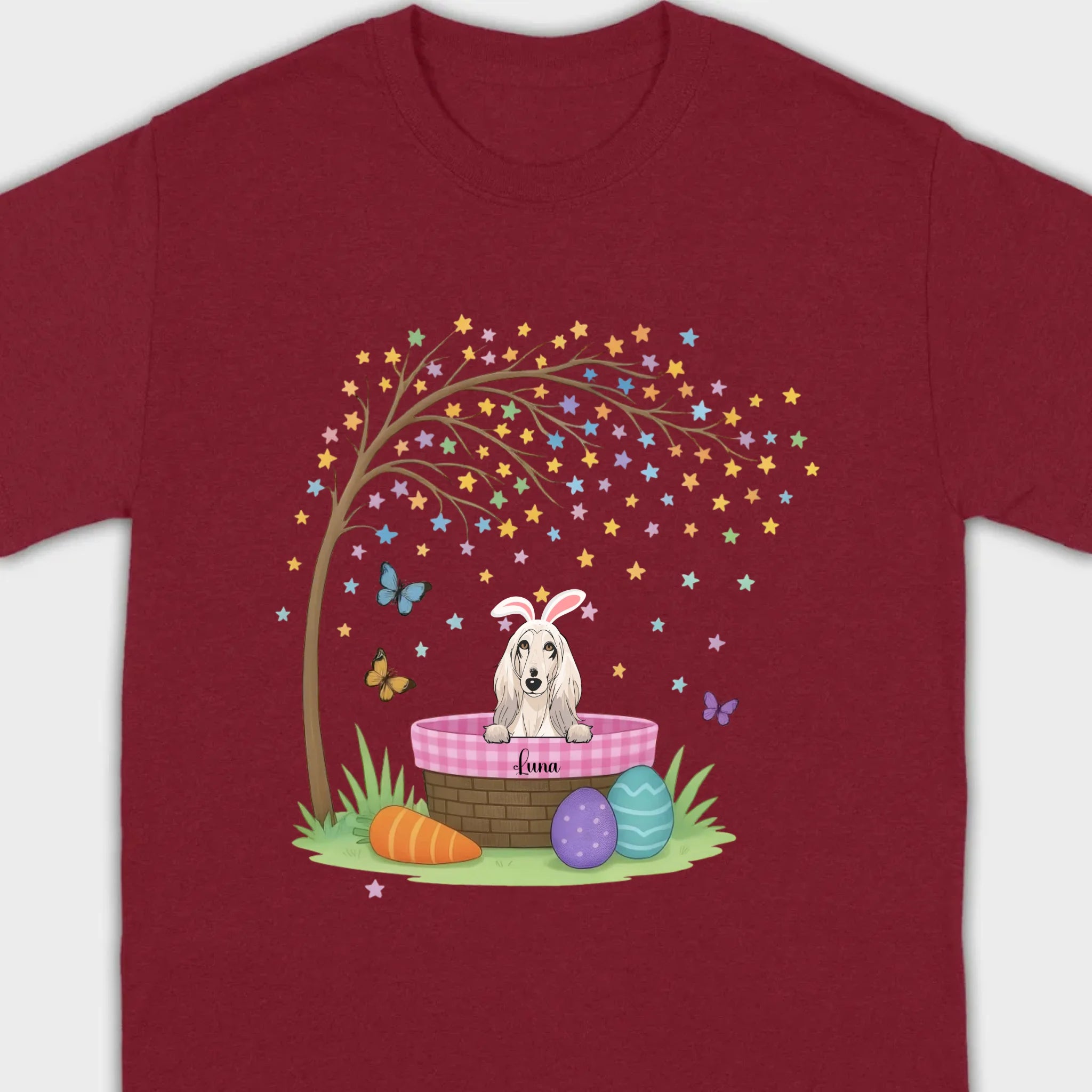 Dog Lover Easter Tee – A Whimsical Puppy Scene Full of Spring Magic - 89Prints