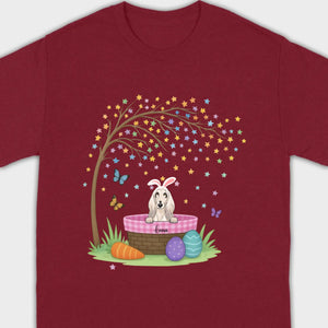 Dog Lover Easter Tee – A Whimsical Puppy Scene Full of Spring Magic - 89Prints