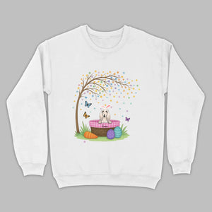 Dog Lover Easter Tee – A Whimsical Puppy Scene Full of Spring Magic - 89Prints