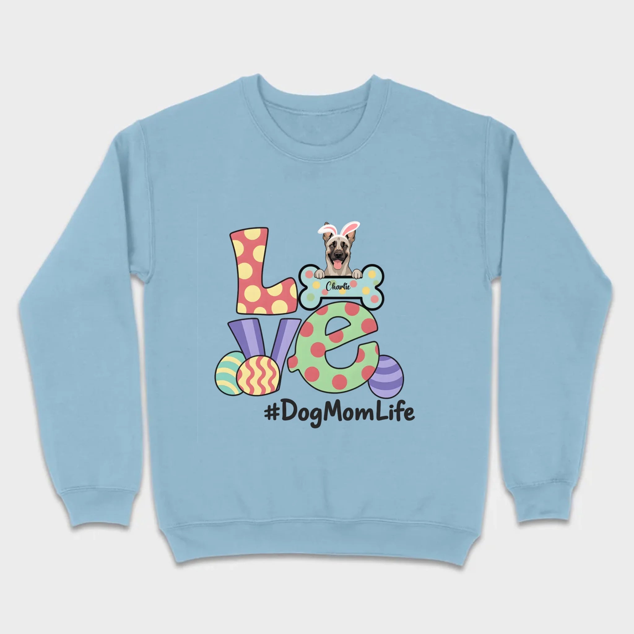 Easter Dog Lover Apparel – “Love” Tee for Happy Moms - 89Prints