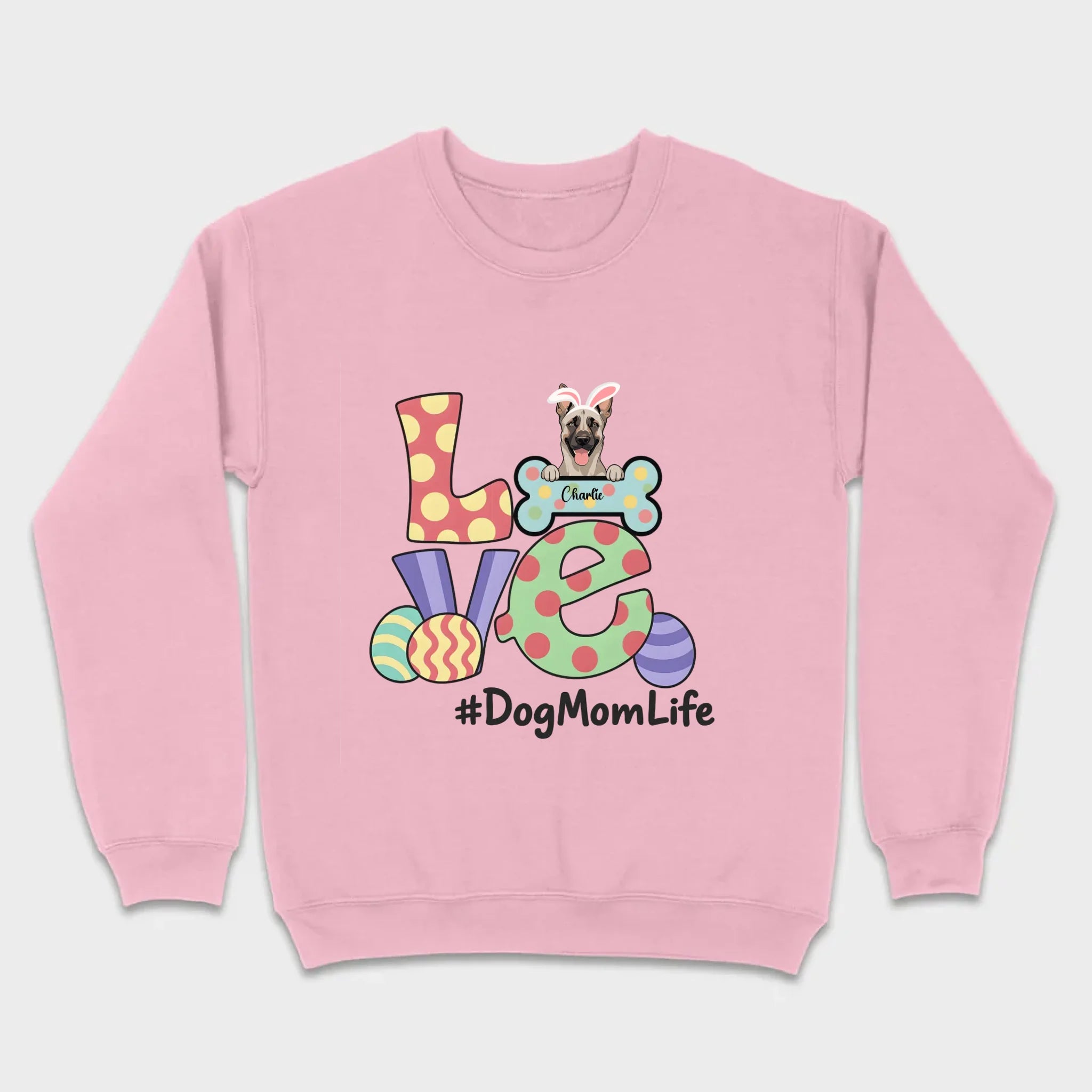 Easter Dog Lover Apparel – “Love” Tee for Happy Moms - 89Prints